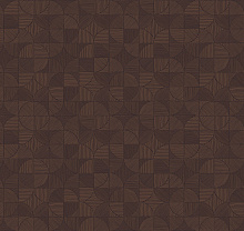 Коричневые обои с кругами Milassa Status III DM4 010